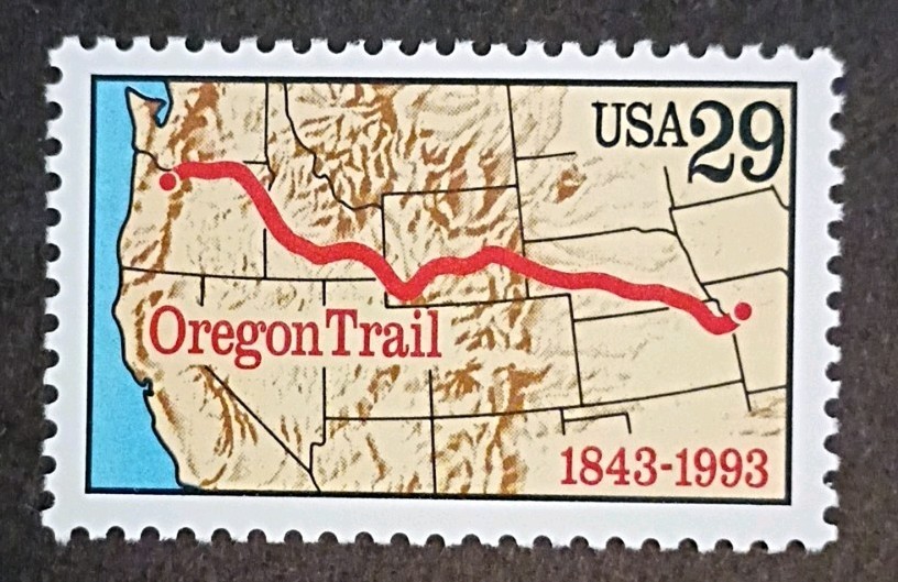 United States Postage Stamp 29 Cents 1993 Oregon Trail mint USA