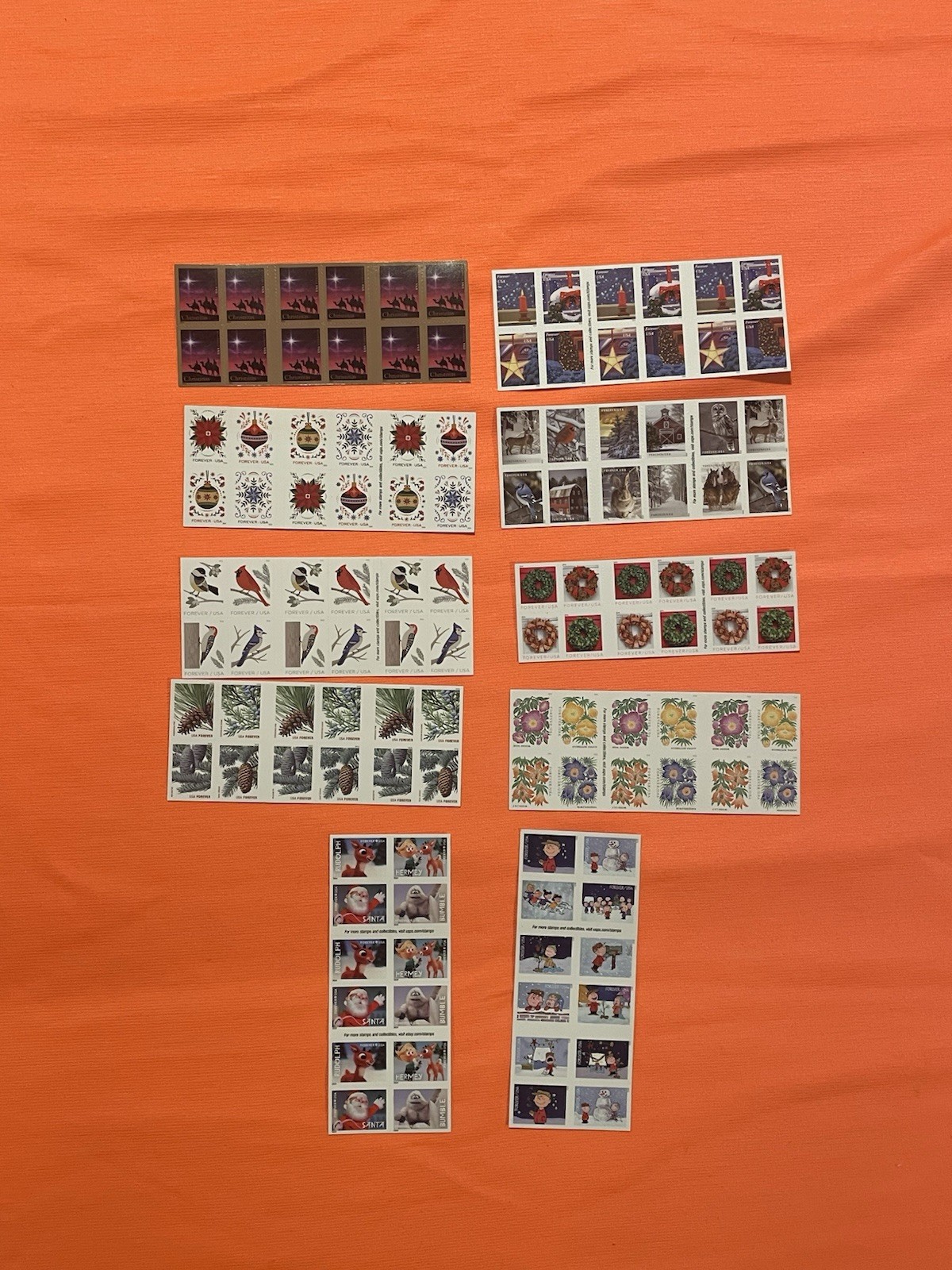 USPS Forever Stamps Lot Of (10) Books (100PCS) Mixed Variety MNH Mint FV $156 1I