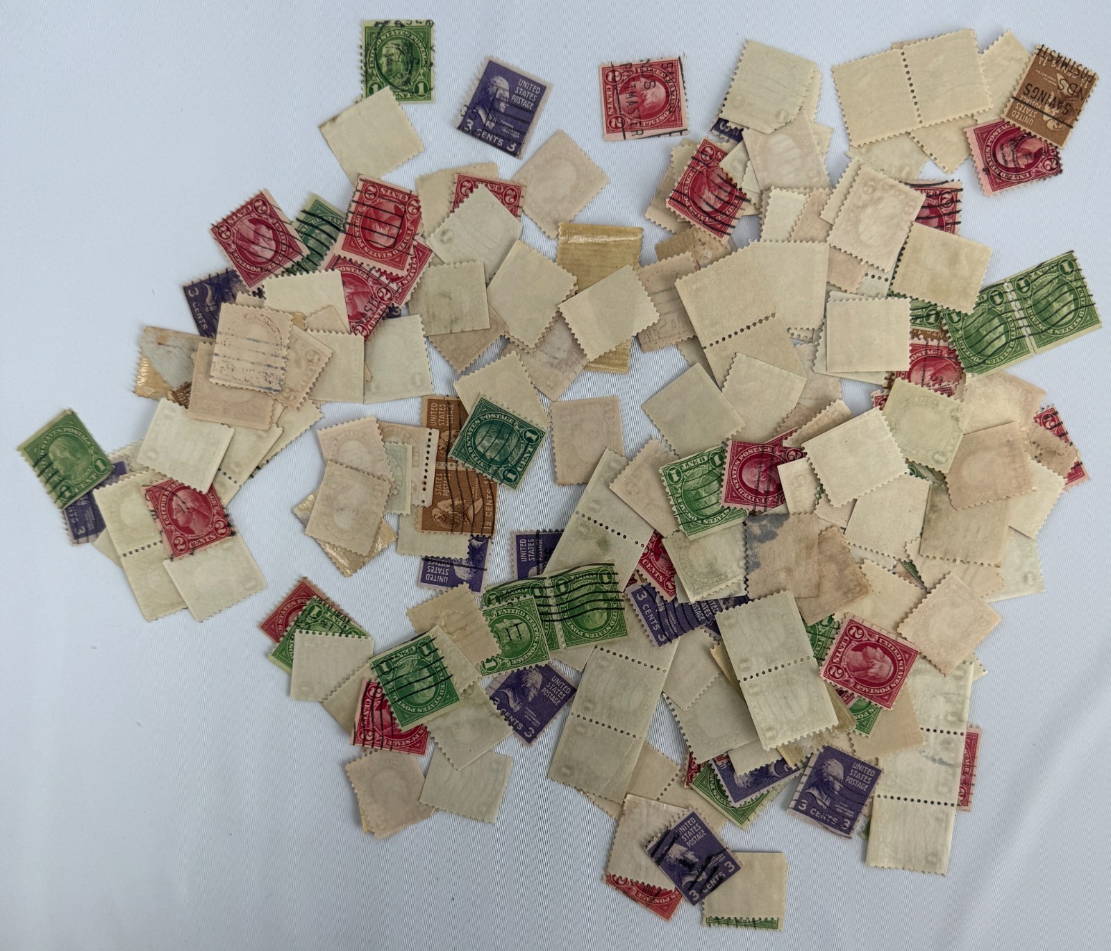 Vintage US Definitive Postage Stamp Mixture Lot Washington, Franklin