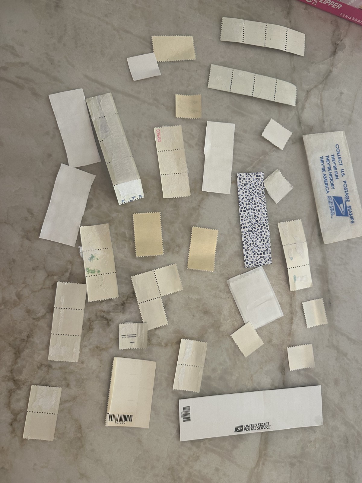 Lot of Unused 50+ Cent Stamps Vintage U.S. Postage