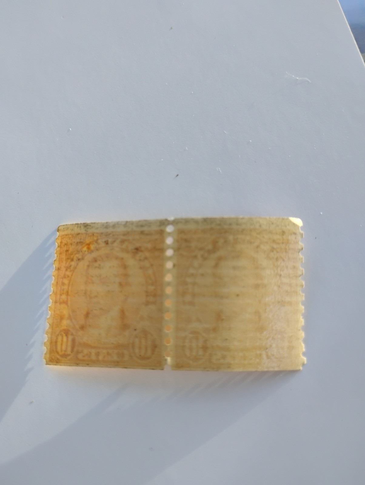 Gold stamp coil 10 cent Monroe 1924