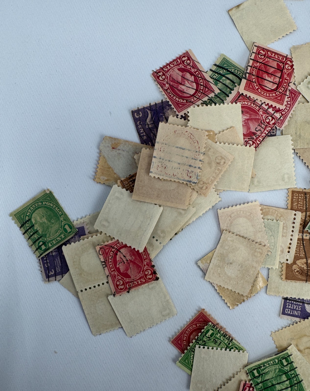 Vintage US Definitive Postage Stamp Mixture Lot Washington, Franklin