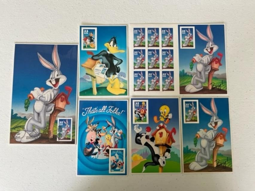 LOONEY TUNES Bugs Bunny US Postage Stamps MINT SHIPS FREE