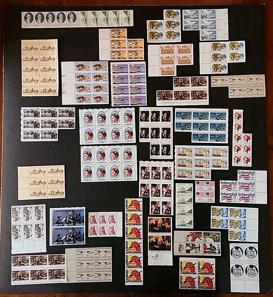 Lot Of 1855 USPS stamps. All 13 Cents. Vintage 70s. FV $241. Liberty Bell.