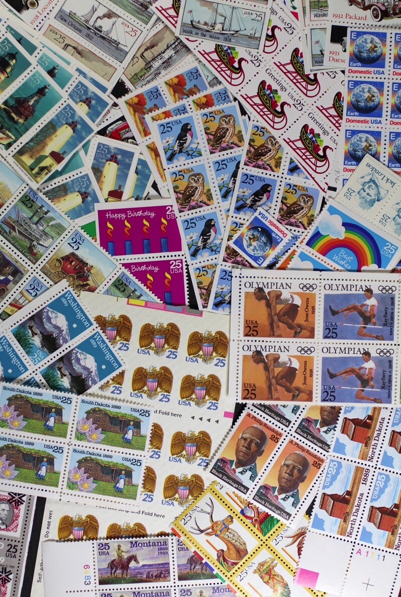 UNITED STATES Discount Postage Stamps MNH Below Face, FACE VALUE $250 Free S/H