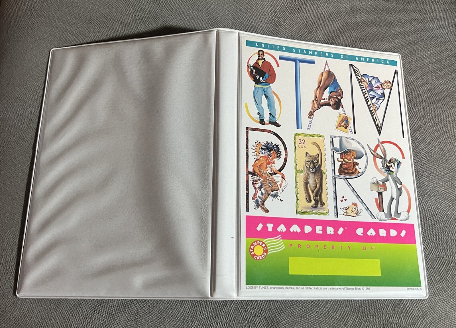 1996 USPS Stampers Starter Kit Binder And Case