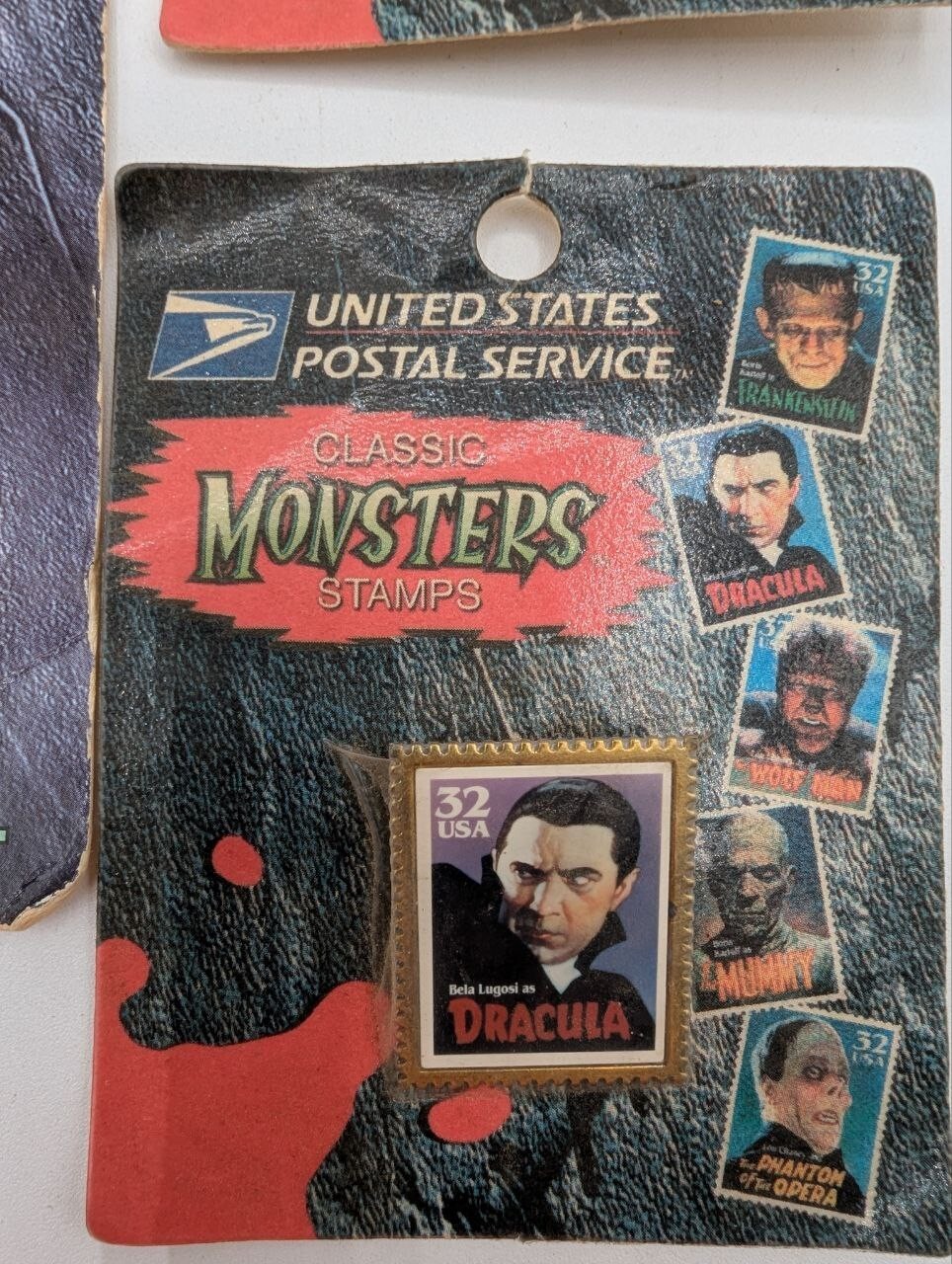 Vintage United States Postal Service Stamps Classic Monsters Series Lot 4 LV29