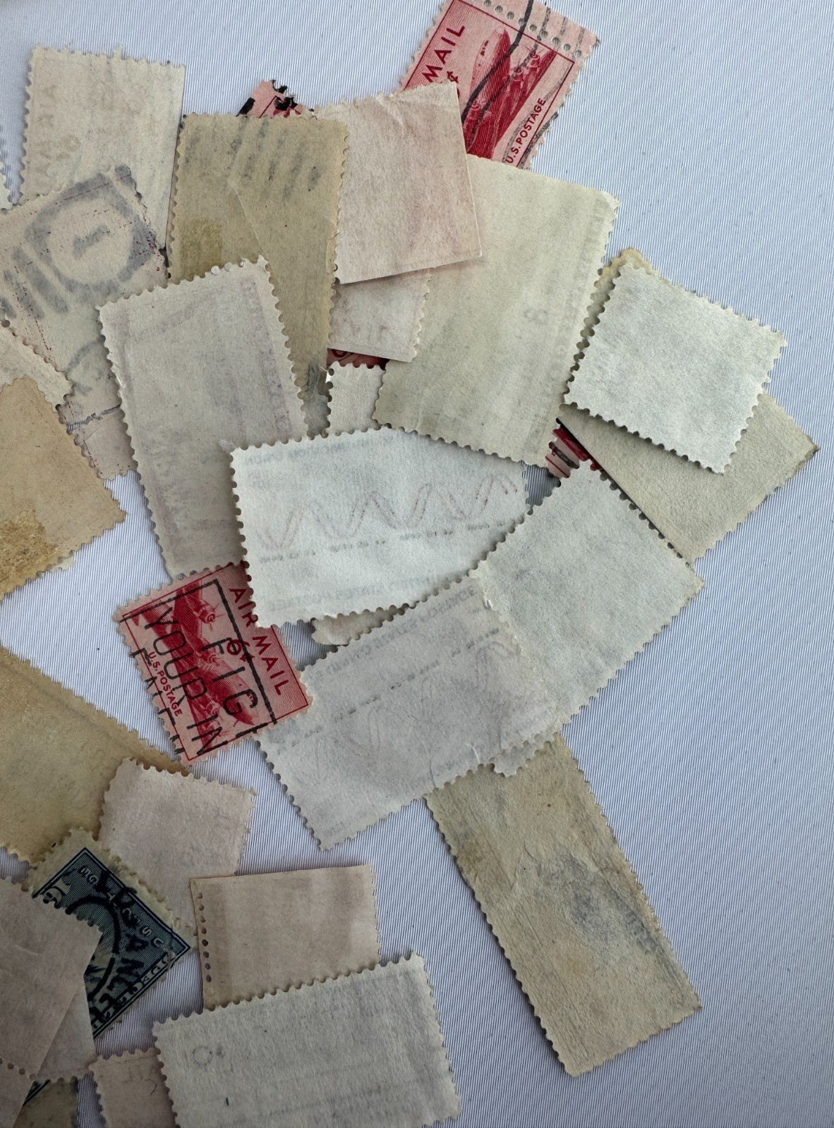 Large Vintage US Air Mail and Transportation Stamp Lot 100+ Used Scott C-Series
