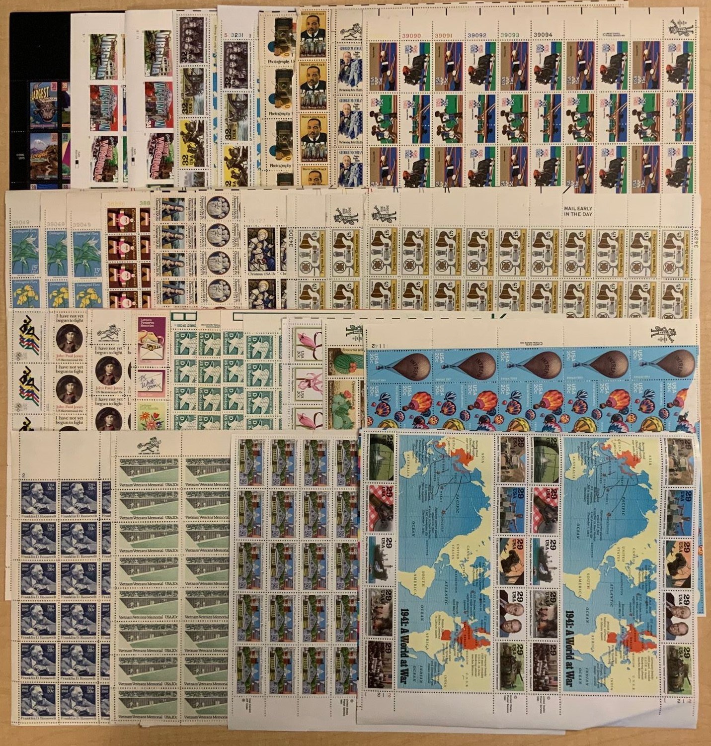 Heavily Discounted 15-39¢ Sheet Postage Group Face Value $355.80 * Stuart Katz
