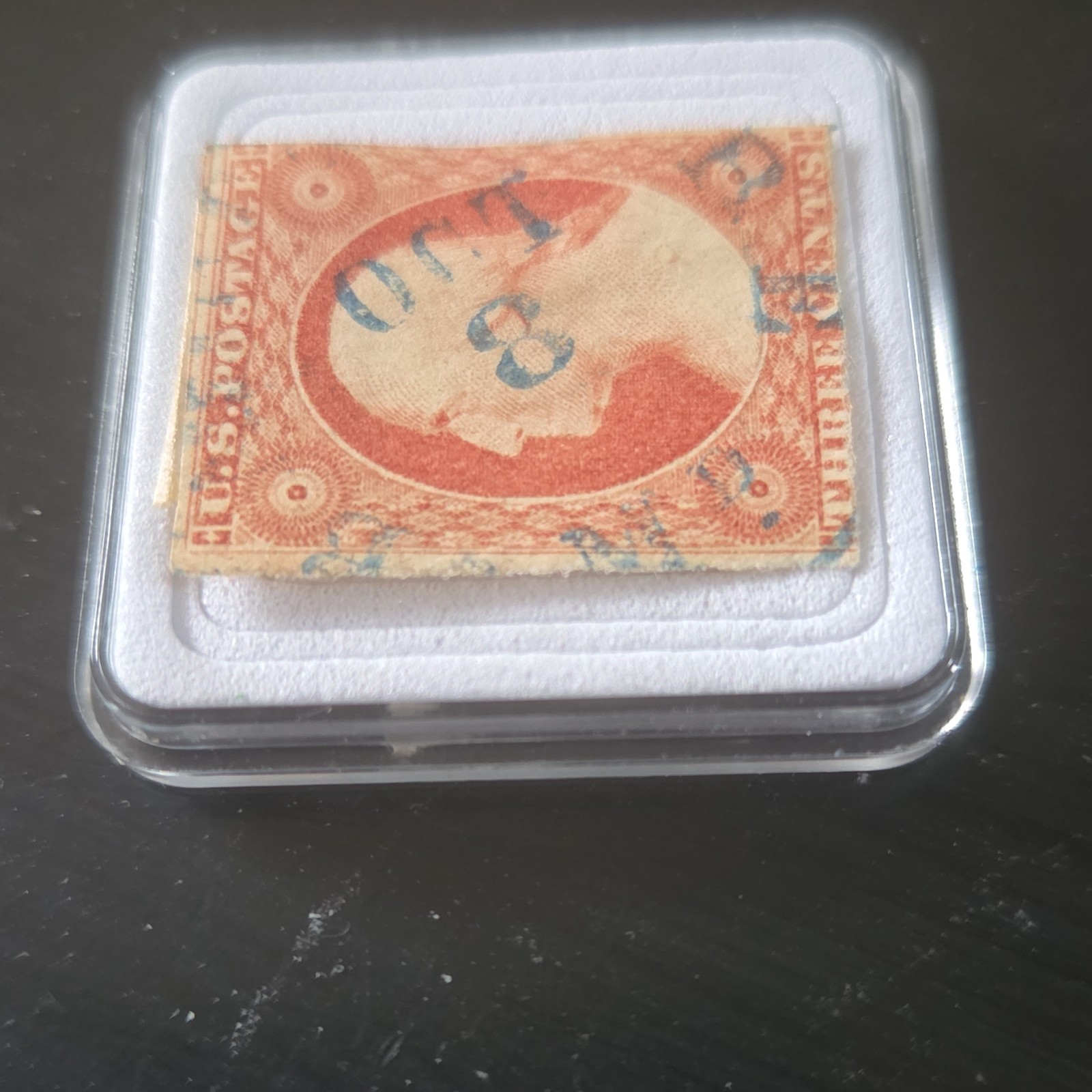U.S. Postage Stamp 1851 3 Cents Washington Used Single #11