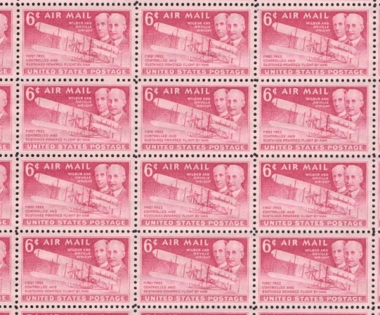 United States 6¢ Wright Brother’s Flight Air Mail Postage Stamp #C45 Pack of 100