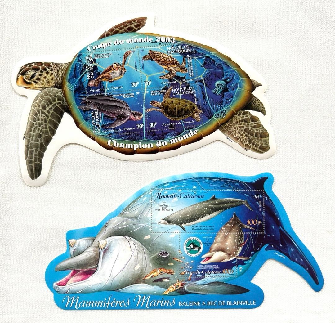 Unused foreign stamps: New Caledonia stamp collection set