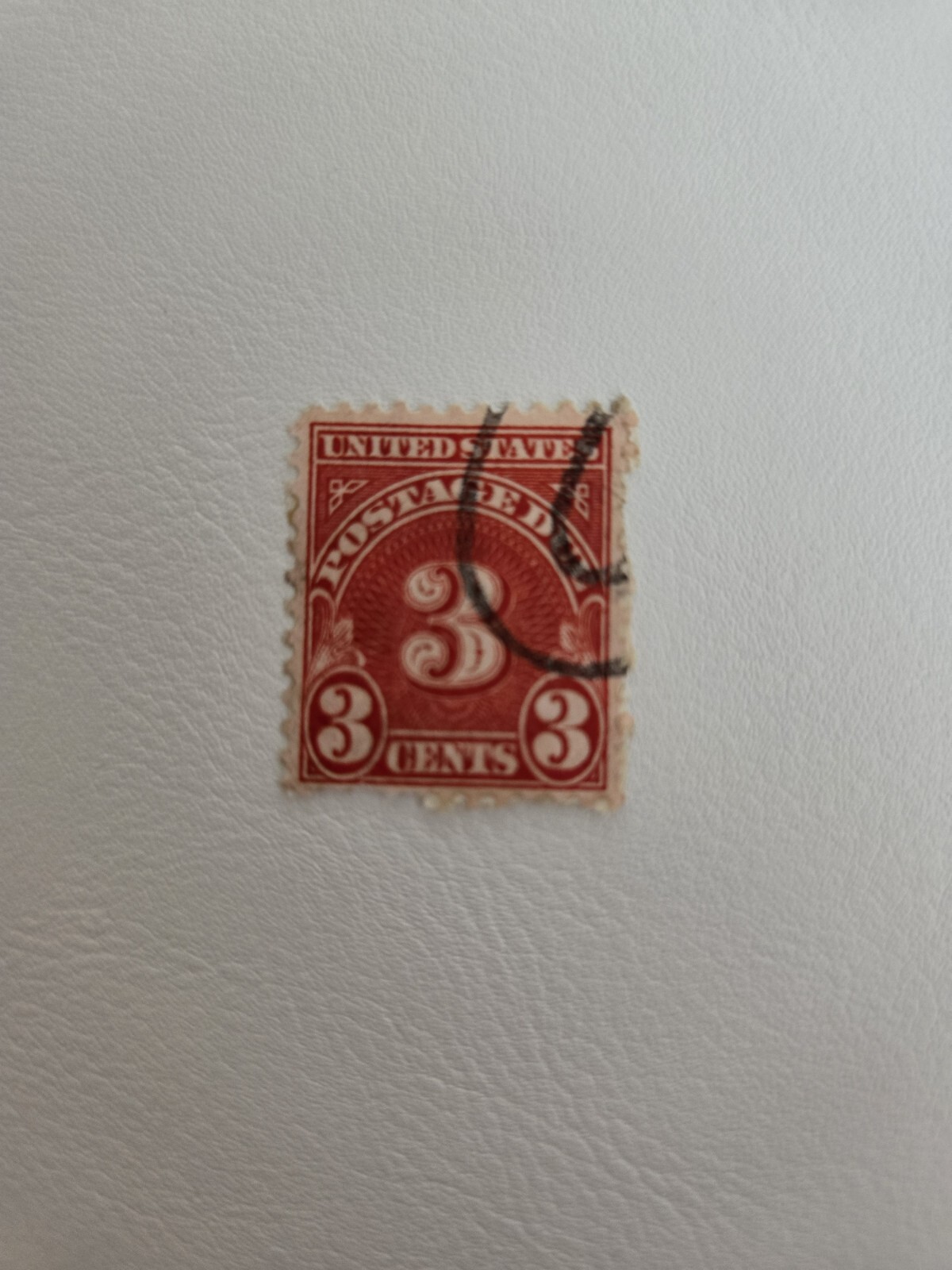 United States Postage Due 3 cents Stamp