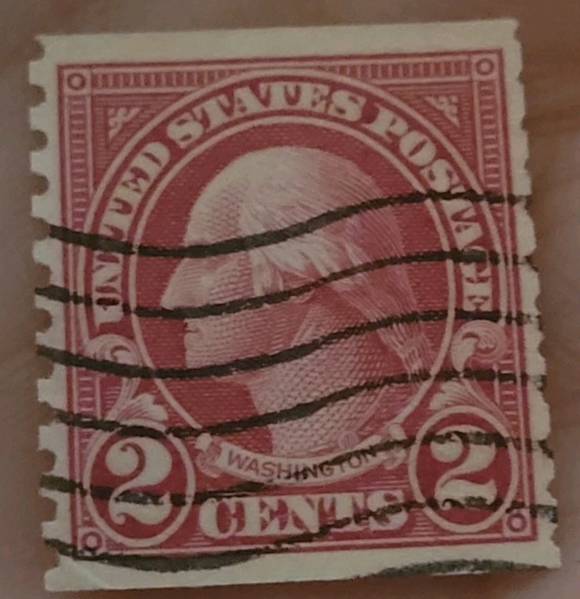 George Washington 2-Cent Stamp Used Rare Red 1923 Valuable