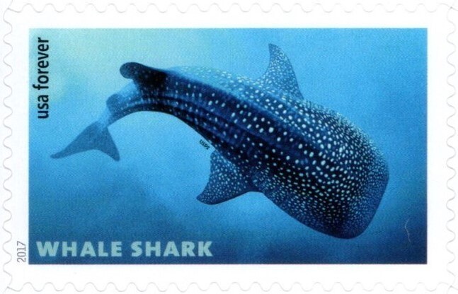 USA 2017 SHARKS 20 STAMP SHEET SC 5223- 5227 MNH