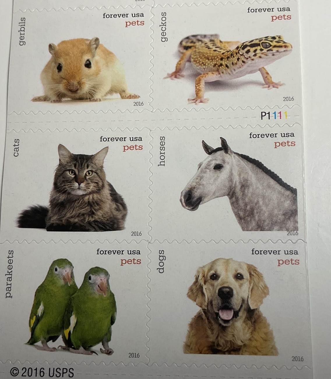 Authentic US SCOTT 5106 – 5125a PETS FOREVER STAMPS MNH 2016 All Different New