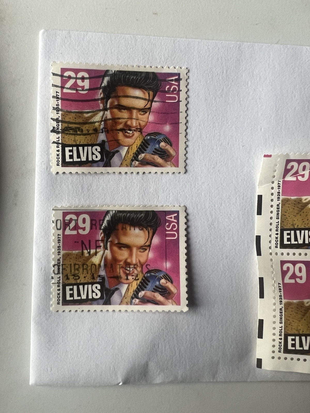 Elvis Presley 29 Cent Commemorative Stamps 1993 (7), (2) Used