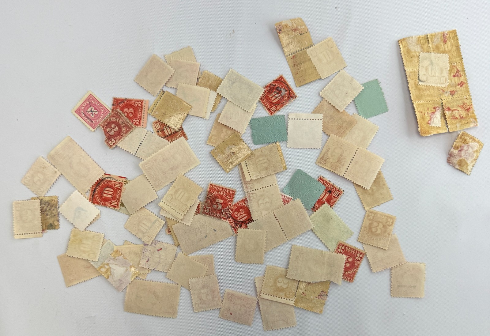 Large US Revenue and Postage Due Stamp Lot 1890s-1950s Documentary Revenue Back