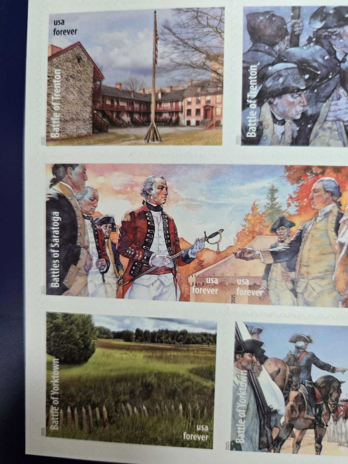 USPS Battlefields of the American Revolution Sheet of 15 Stamps – MNH