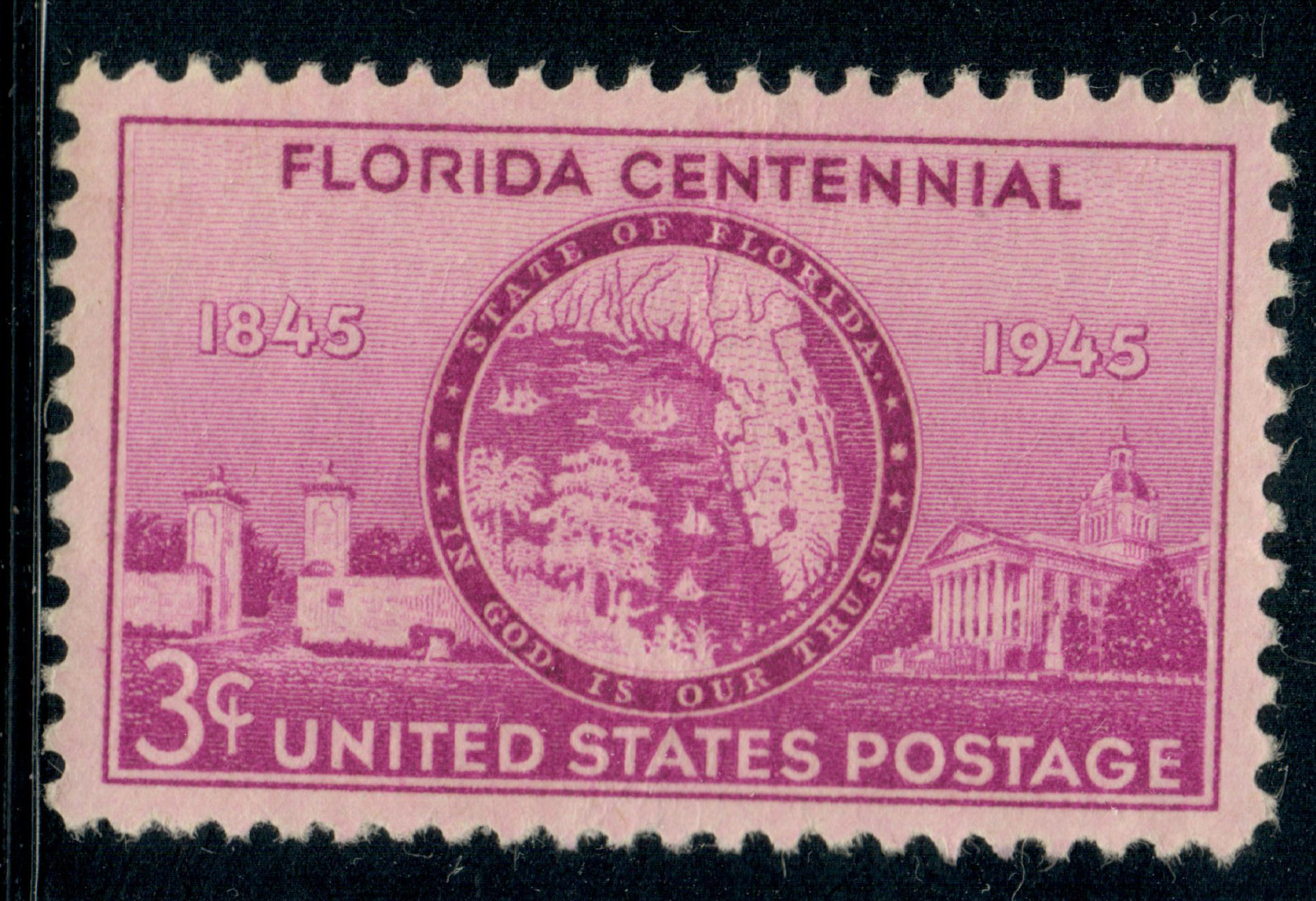 USA – 1945 – The 100th Anniversary of Florida Statehood – 3¢ – #2945