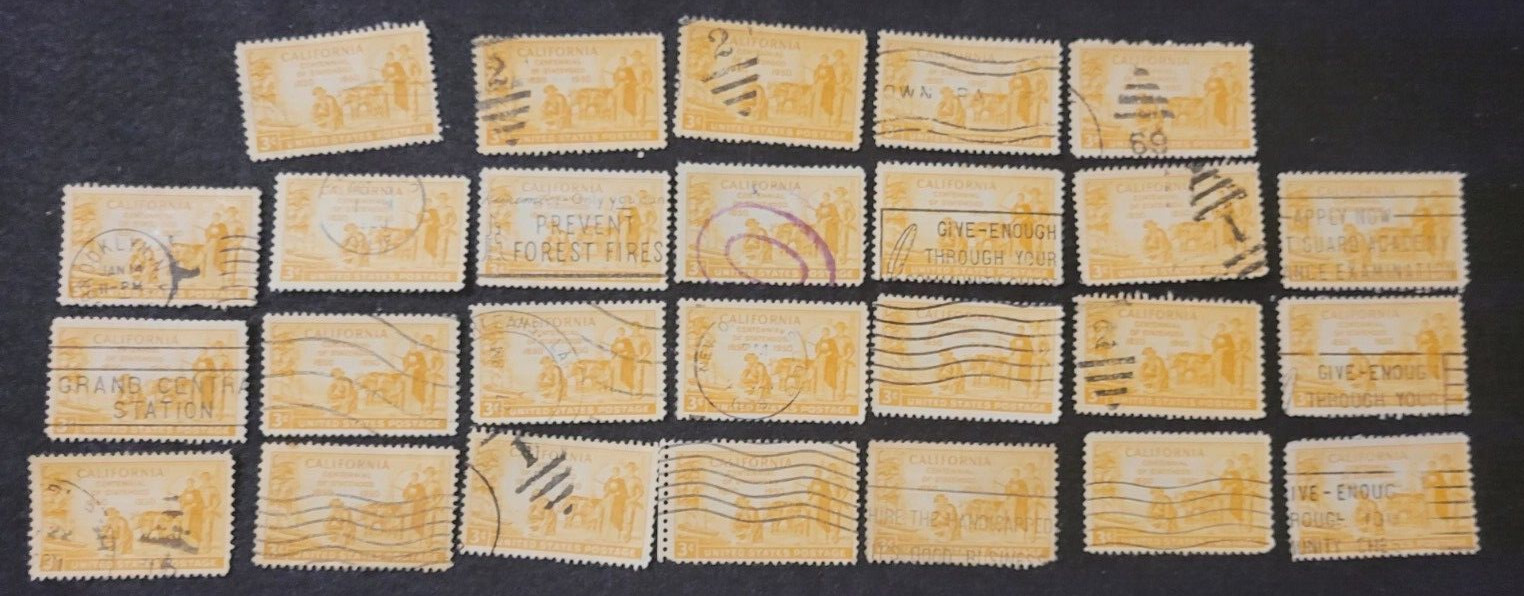 # 997 – 1950 3c California Statehood Centennial USA Used Stamp +2 FREE