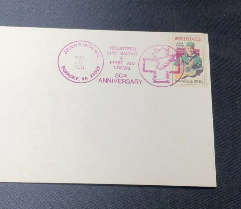 1978 Jimmie Rodgers Postage Stamps, Set of 3