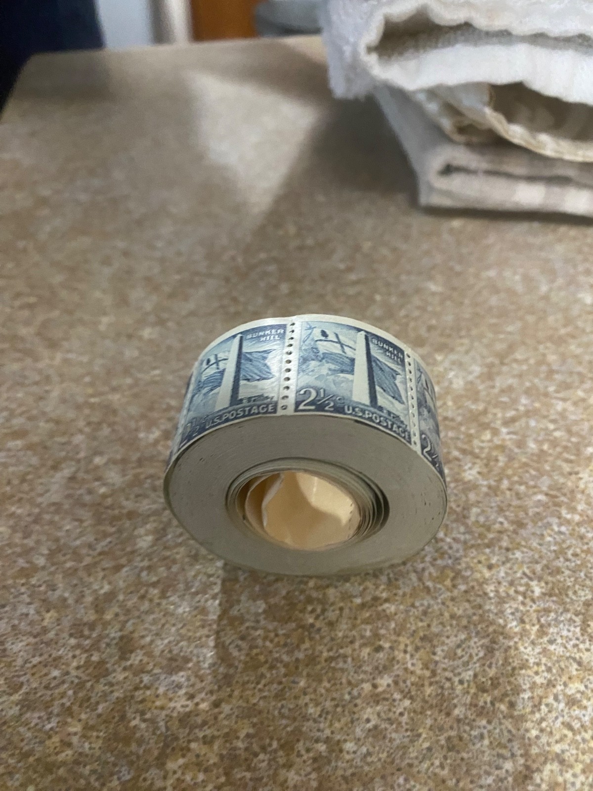 2 and a half cent roll of stamps 100+ pieces