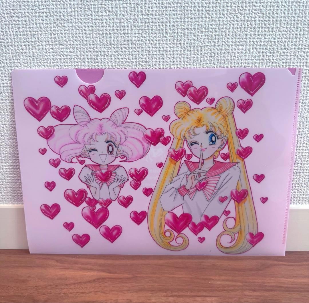 Rare ♡ Pretty Soldier Sailor Moon Clear File Postal Stamp Fan Club Original