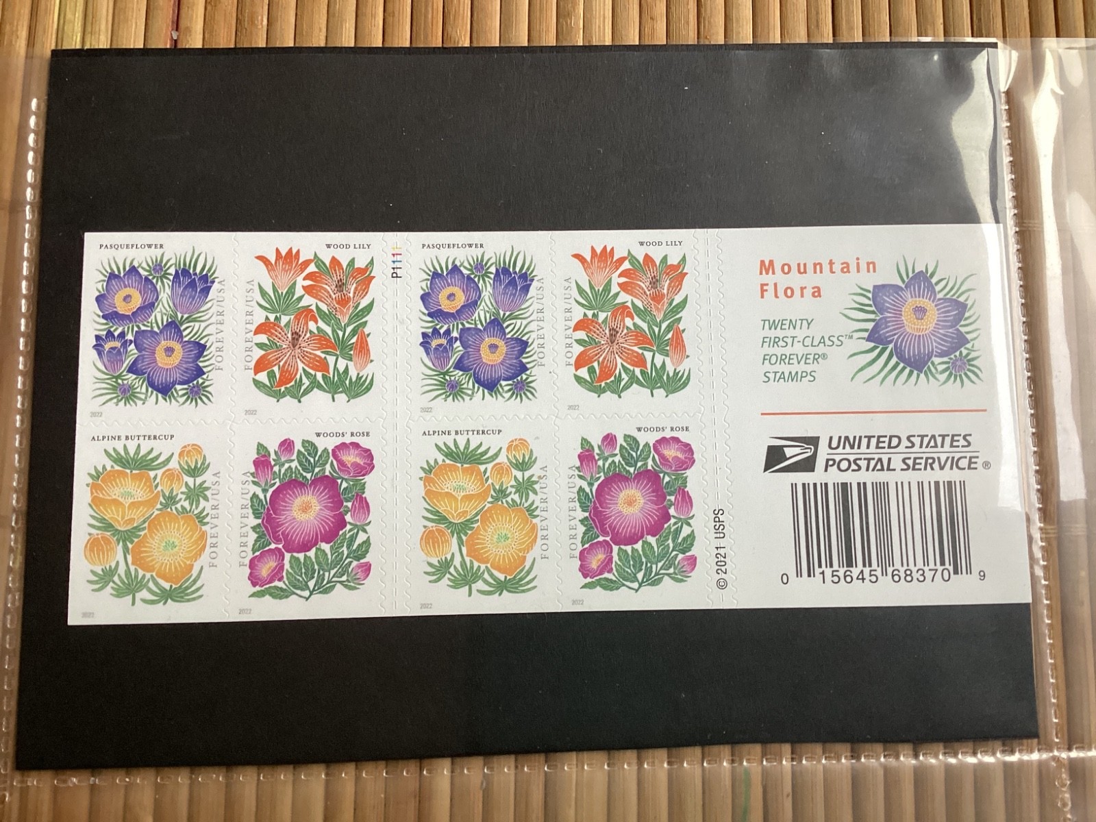 MOUNTAIN FLORA 20 count booklet USA Forever stamps-NEVER USED