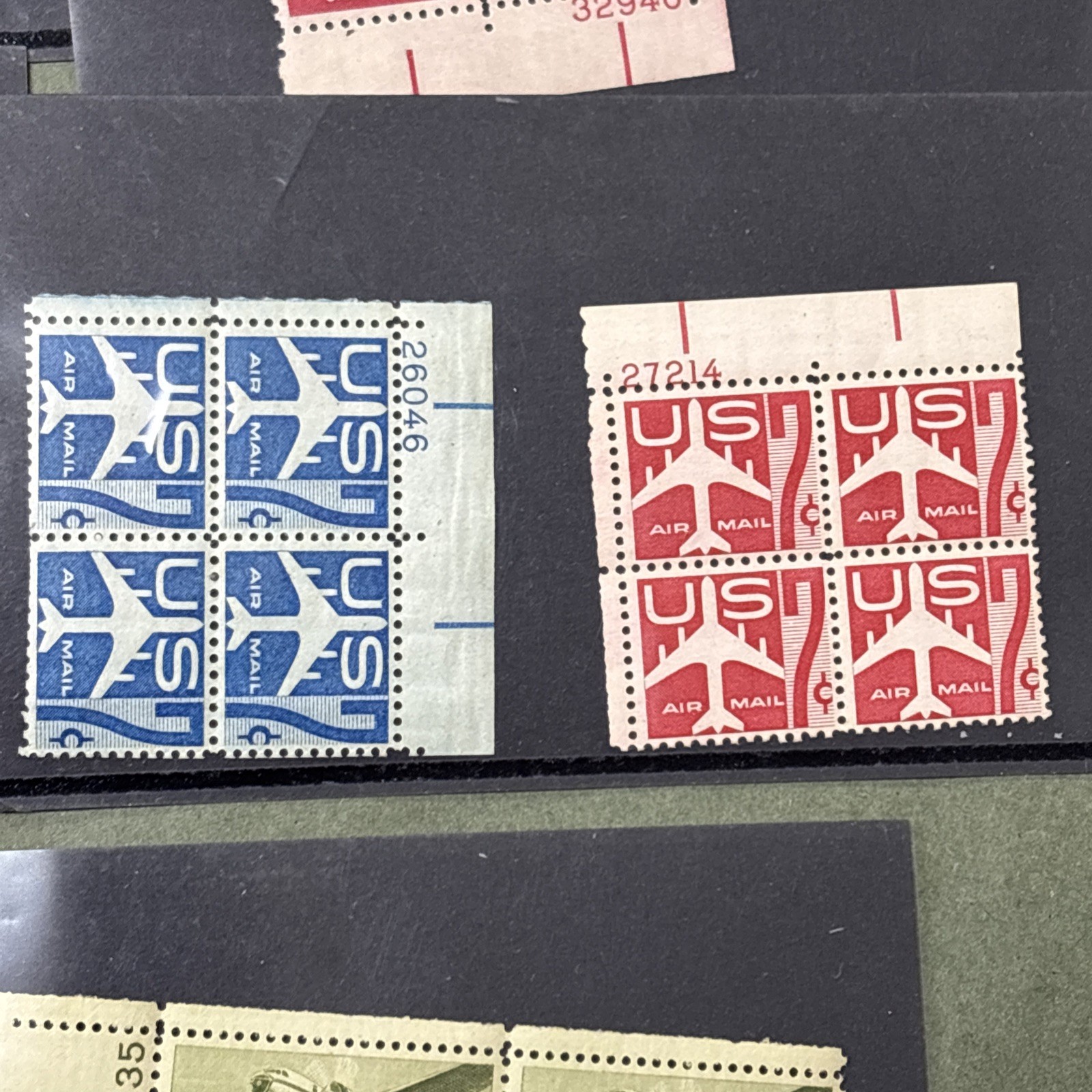 Lot of 44 Total Vintage Air Mail/ Military Postage Stamps United States