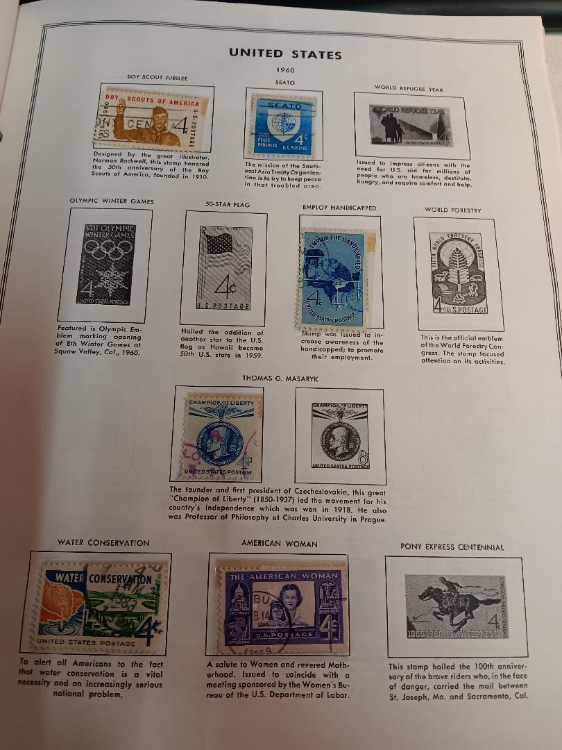 COLLECTORS BOOK OF Postage Stamps NOT 100% FULL VARIOUS OF ALL KIND 1947 AND UP