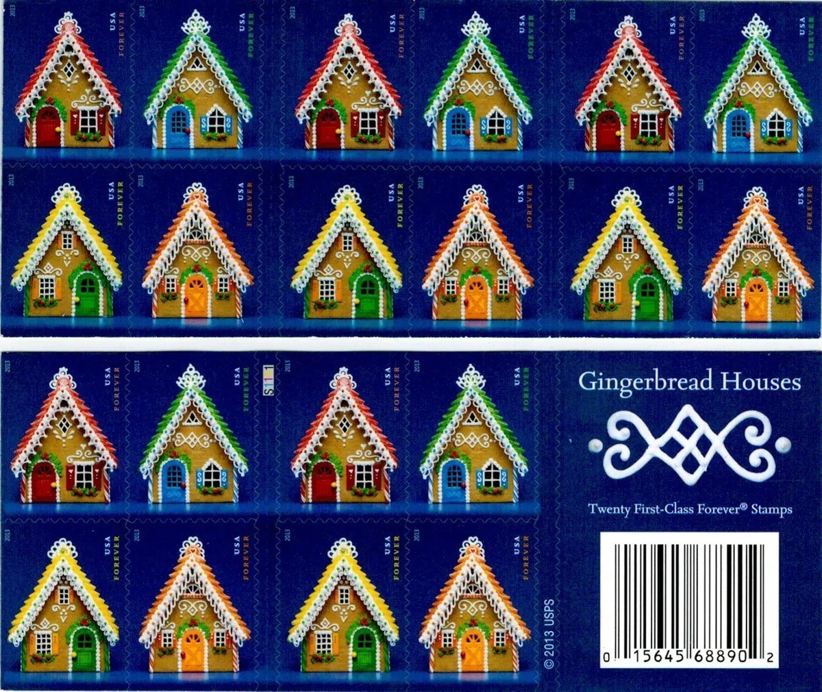 200 Christmas FOREVER STAMPS USPS 10 Booklets HOLIDAYS Holiday