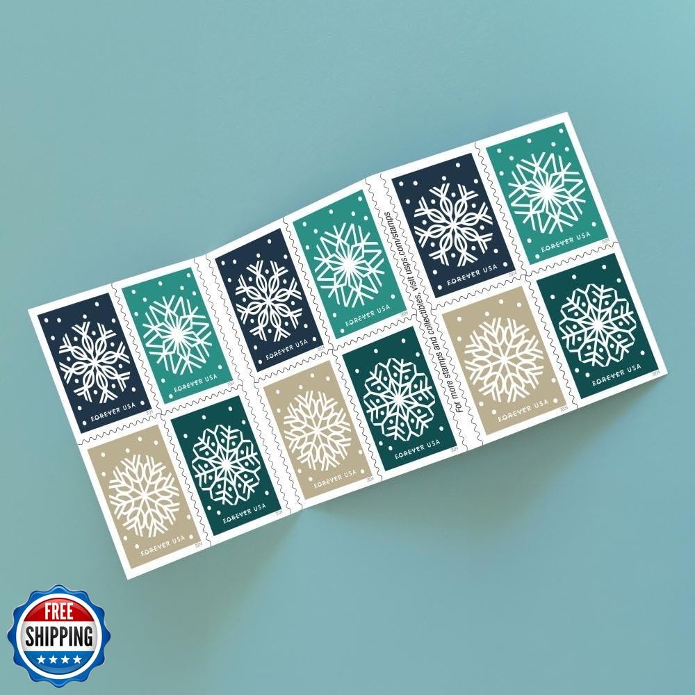 Winter Whimsy 2024 (1 Booklet, 20 Stamps) First-Class Mail Foreve