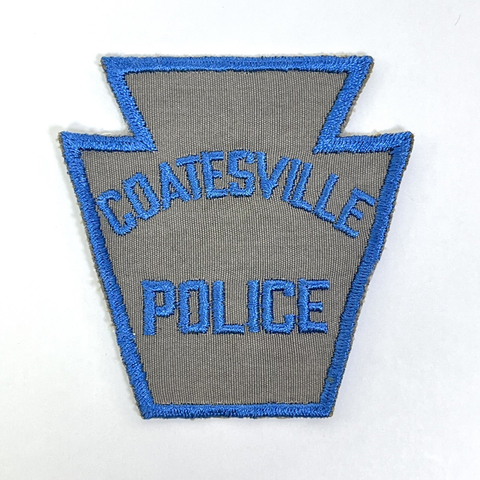 COATESVILLE Police PATCH Keystone, Vintage Obsolete Retired Style Chester County