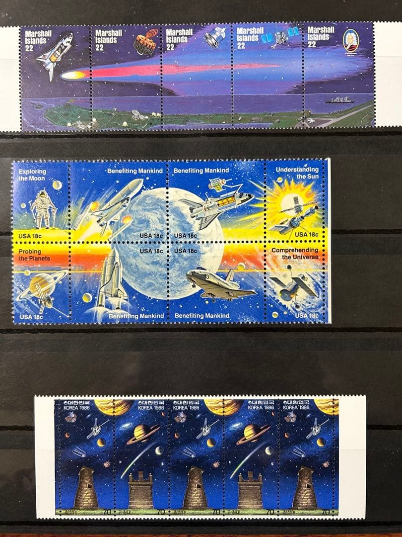 (Unused) Overseas Space Stamp Miniature Sheet (Vintage) ③