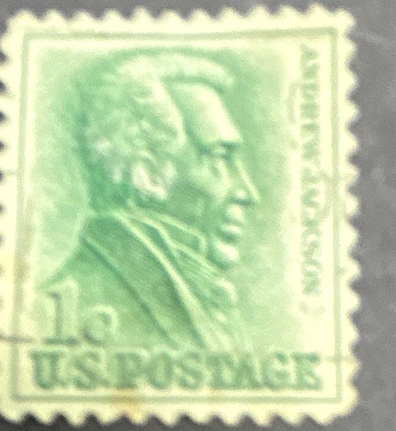 US 1¢ Green Used Single Postage Stamp Historical Figure Portrait