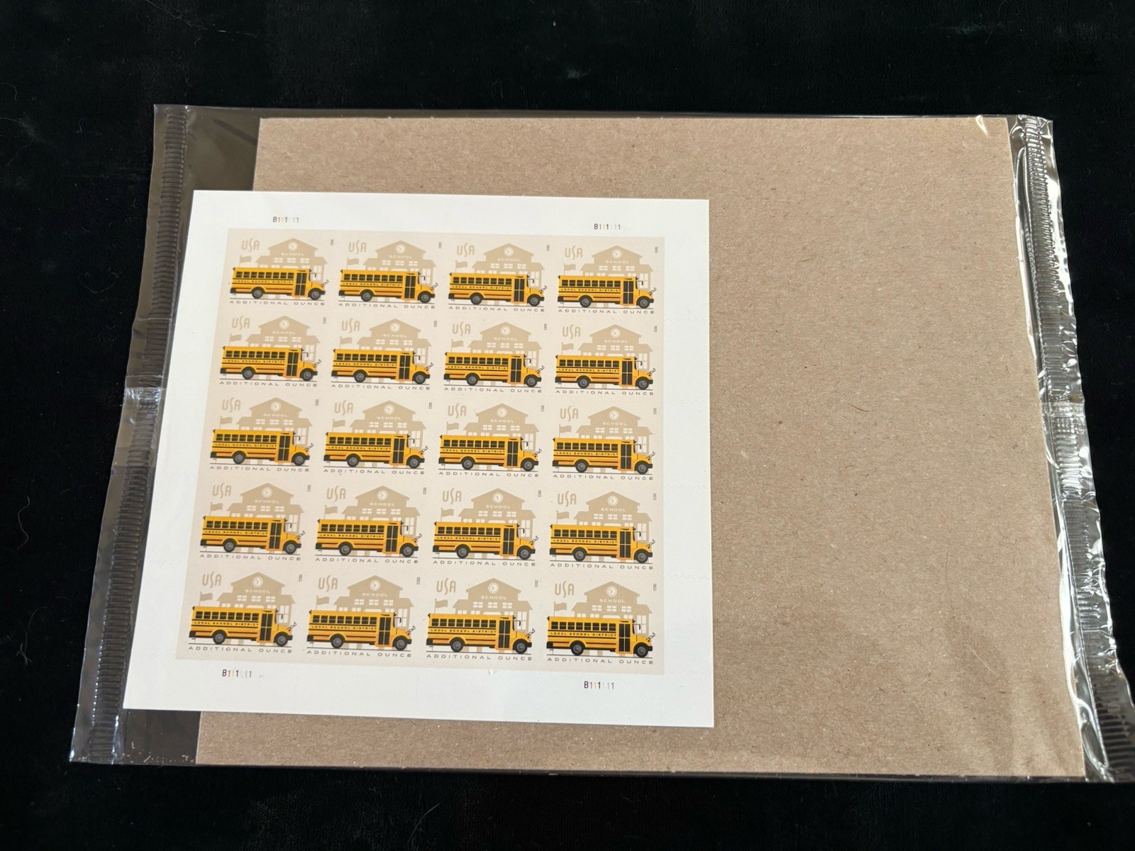 Mint~USPS School Bus Pane of 20 Forever Additional Ounce Stamps Scott# 5740