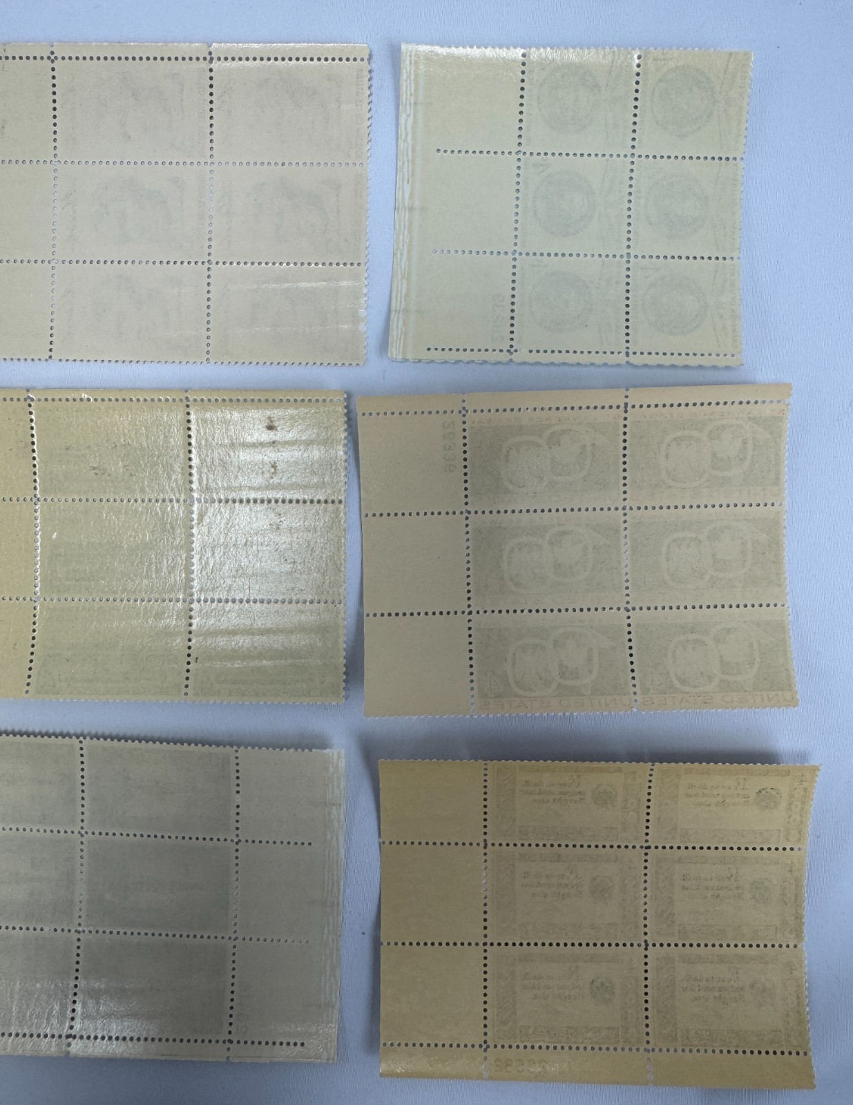 Vintage stamps US Plate Blocks 1959 MNH Liberty Series and Commemoratives Scott