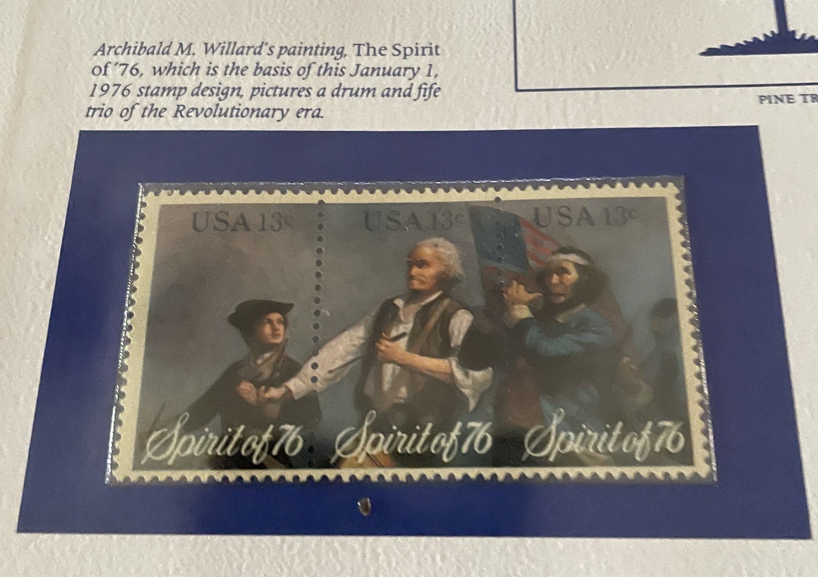 USA Stamp Series Panel A Patriot Army Postal Commemorative Society Pg 12