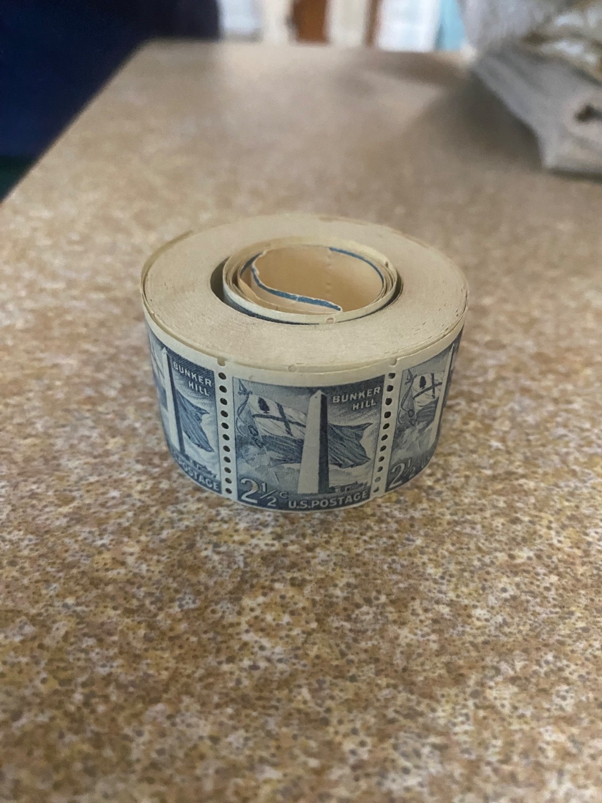 2 and a half cent roll of stamps 100+ pieces