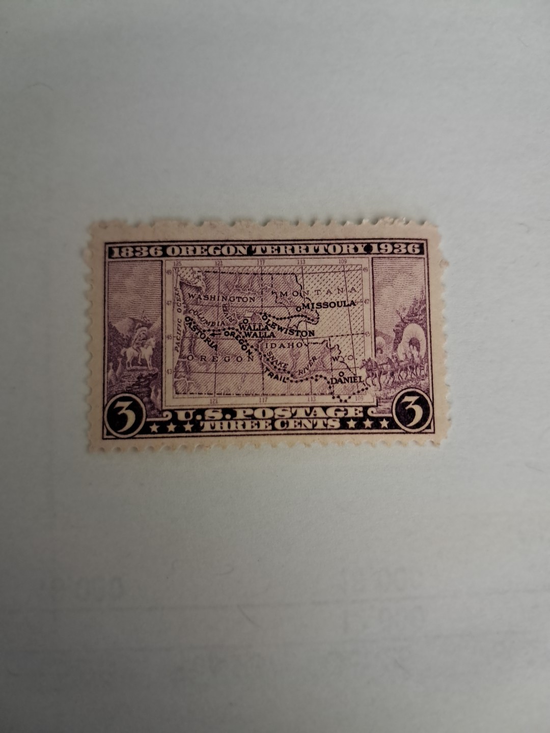 Oregon Territory Issue Stamp 1936 Scott 783 Mint hinged see pics