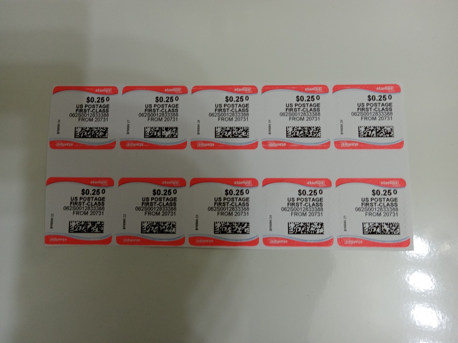 Discount Stamps, $0.25 Cent Face Value. Fast Shipping.