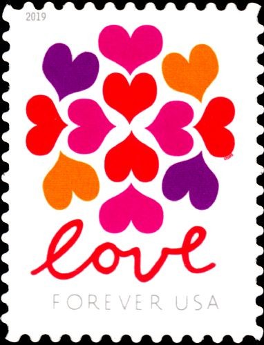 2019 USPS Love Hearts Blossom Stamps – 10 Panes (200) Scott #5339 MNH