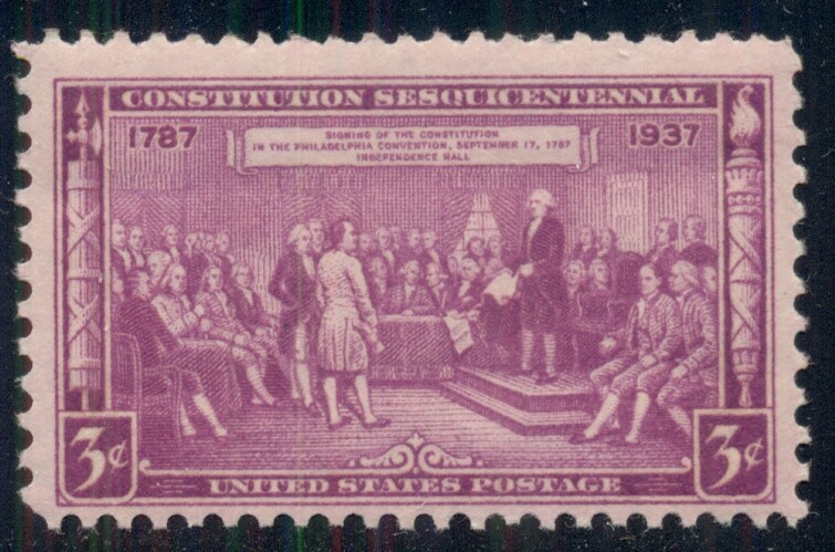 #798 3¢ U.S. CONSTITUTION LOT OF 300 MINT STAMPS, SPICE UP YOUR MAILINGS!
