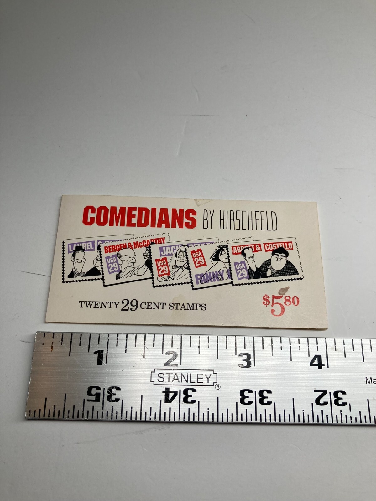 8 Vintage Comedians by Hirschfeld USA 29 Cent Stamps USPS