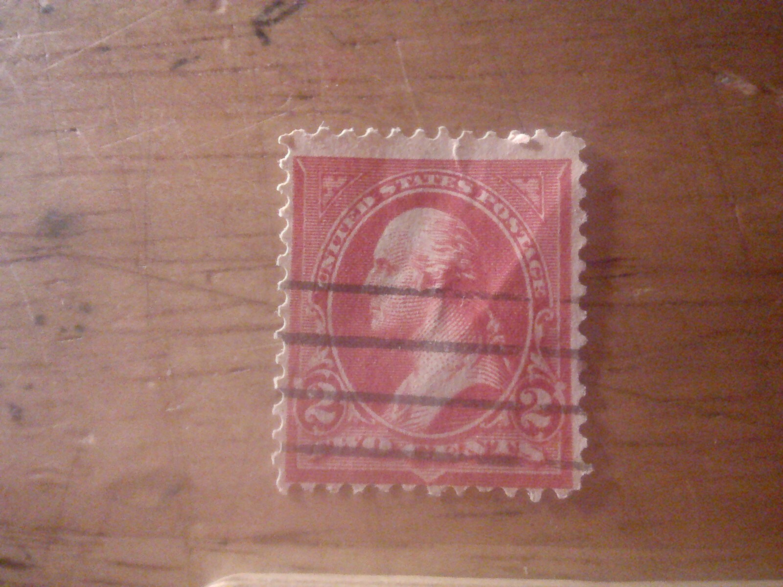 1894 2c Washington, type 1, carmine lake