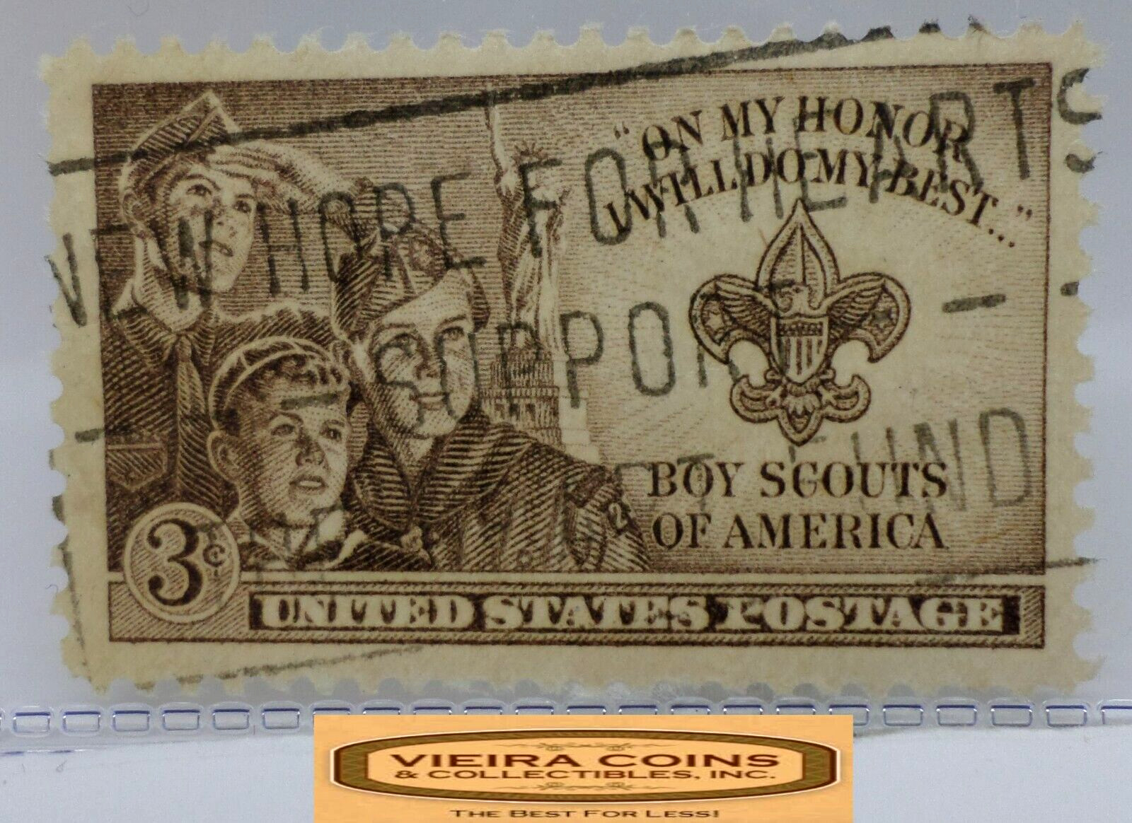 USA Postage Boy Scouts of America 3 Cents Stamp – #S42182NQ