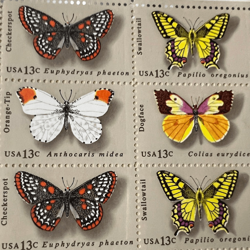 MNH Scott #1712-1715 Butterflies of the U.S Sheet of 50 13 Cent Stamps