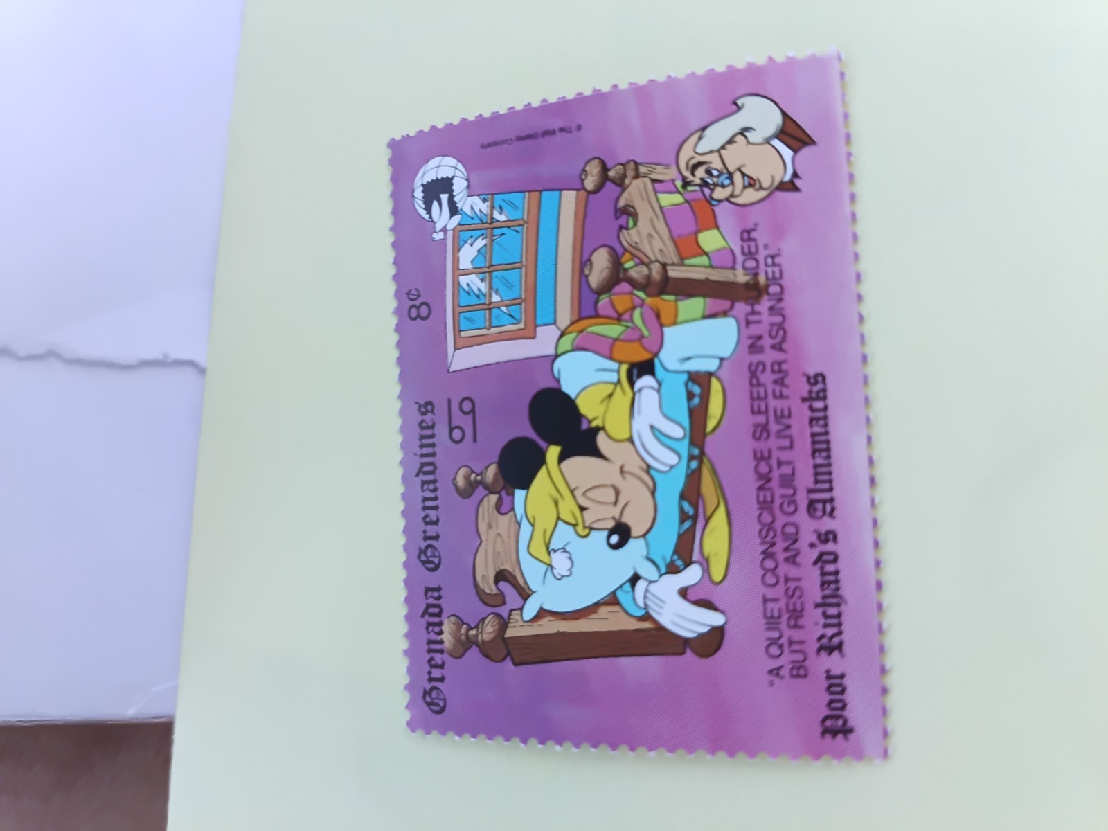 Rare Walt disney sleeping mickey stamp