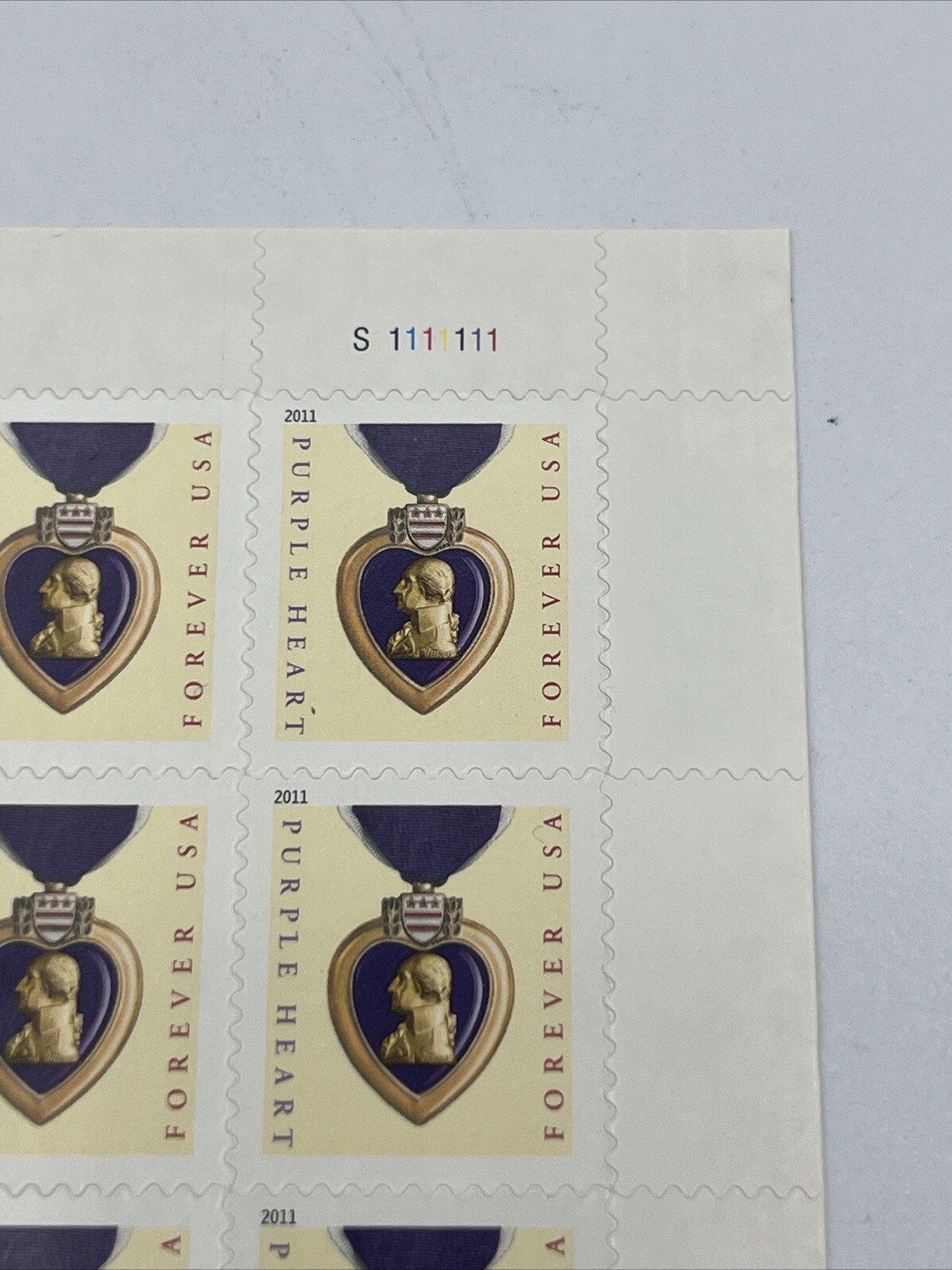 US Scott #4704 Purple Heart 2012 Forever Complete Sheet 20 Mint NH